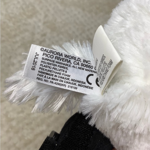 AURORA WORLD Cuddly Friends White Unicorn Plush Silver Horn Stuffed Animal Toy - Picture 8 of 8